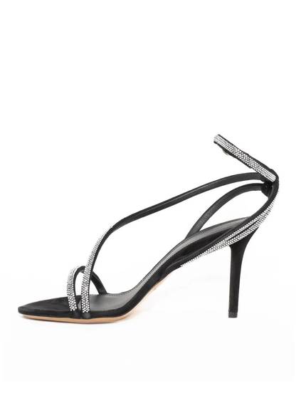NEW ISABEL MARANT atria leather sandals in black - Picture 3 of 4